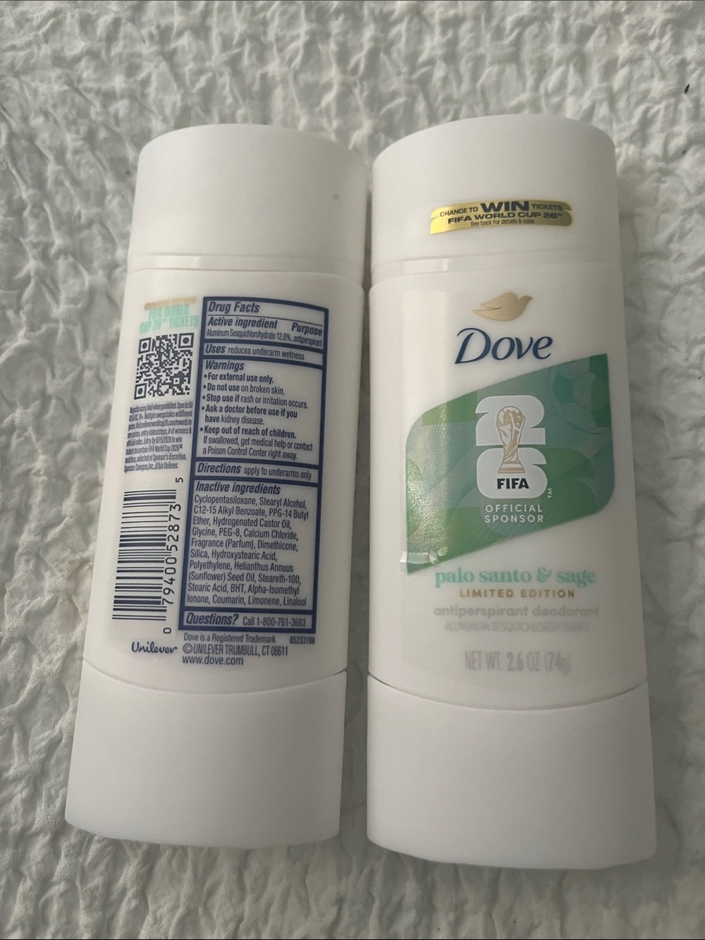 NWT Dove FIFA Palo Santo Antiperspirant Deodorants - Picture 2 of 5